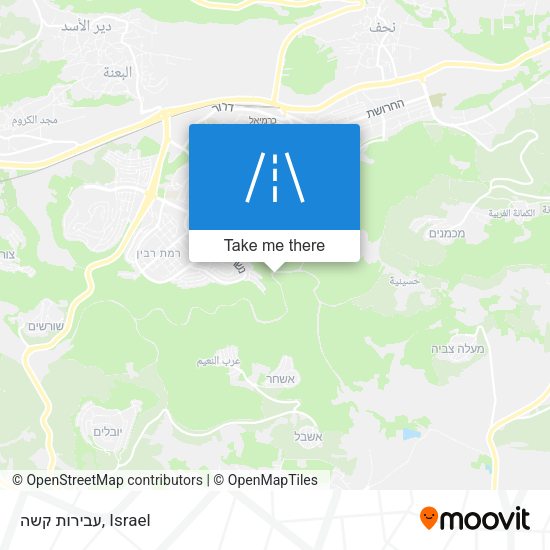 עבירות קשה map