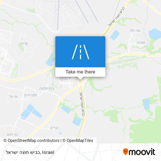 כביש חוצה ישראל map