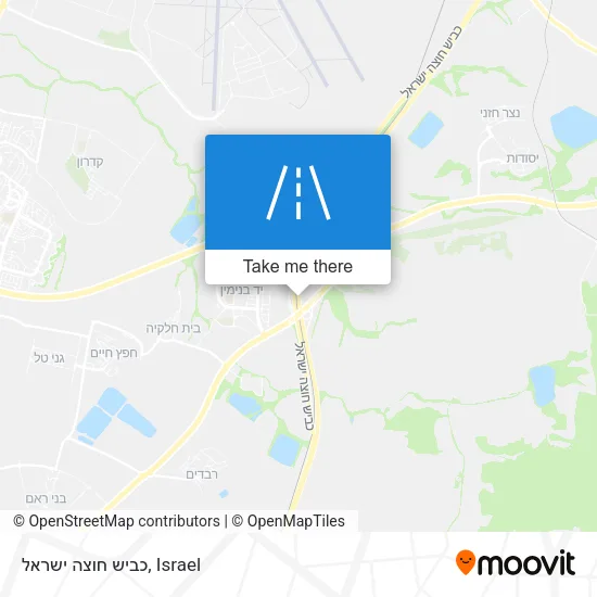 כביש חוצה ישראל map