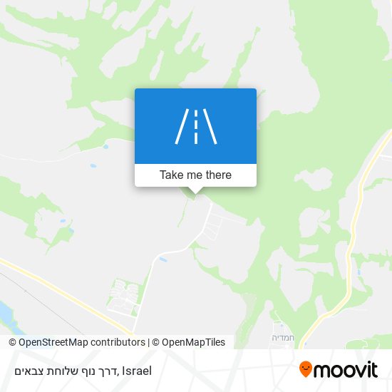 דרך נוף שלוחת צבאים map