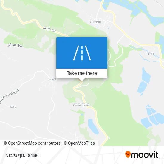 Карта נוף גלבוע