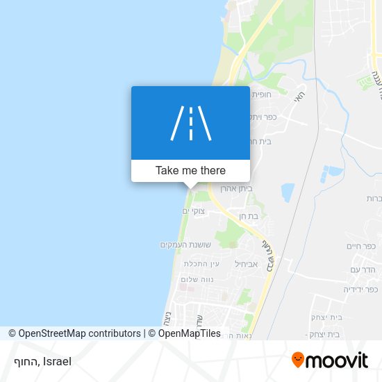 החוף map