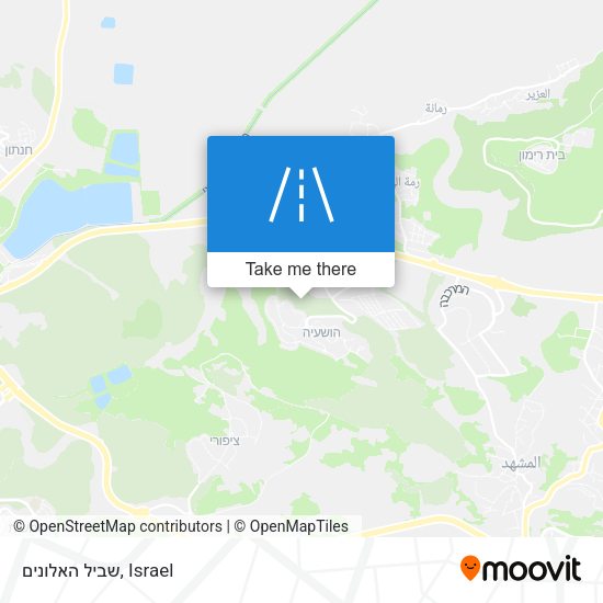 שביל האלונים map