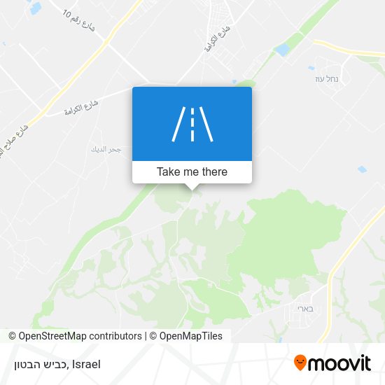 כביש הבטון map