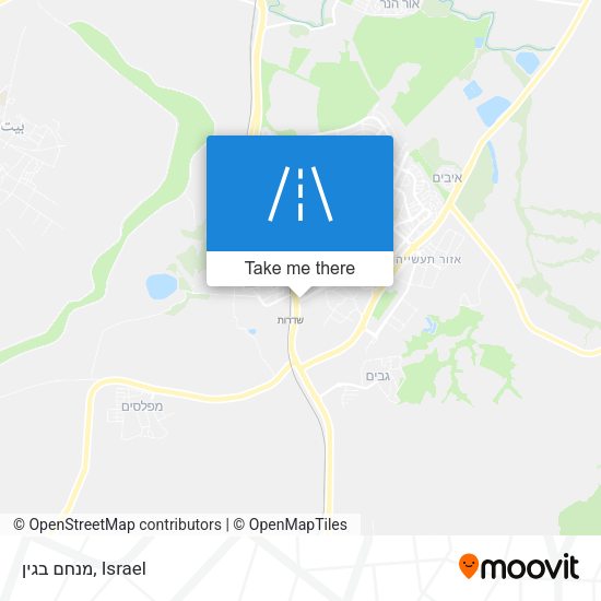 מנחם בגין map