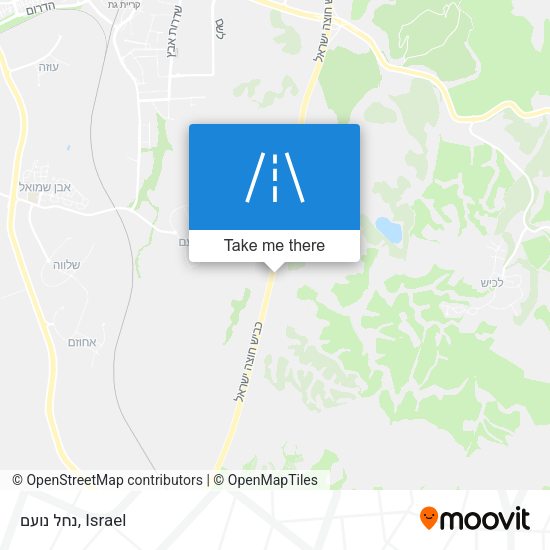 נחל נועם map