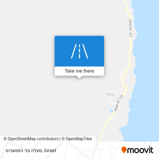 מעלה בני המושבים map