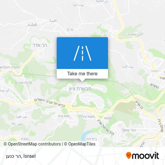 Карта הר כנען