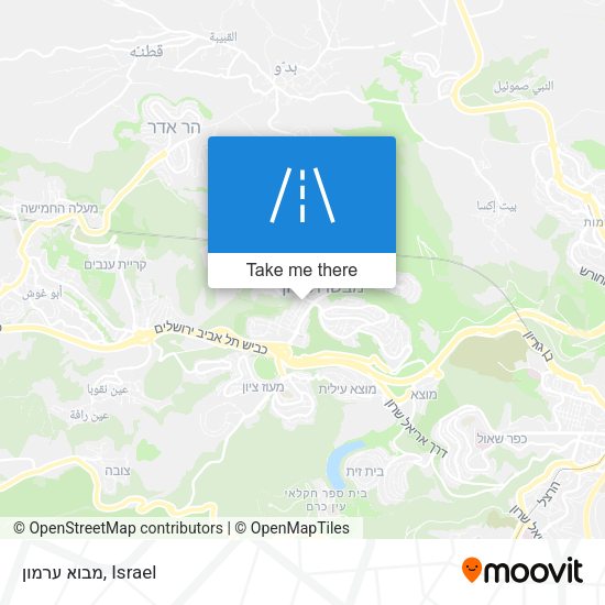 Карта מבוא ערמון