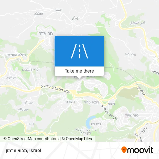 Карта מבוא ערמון