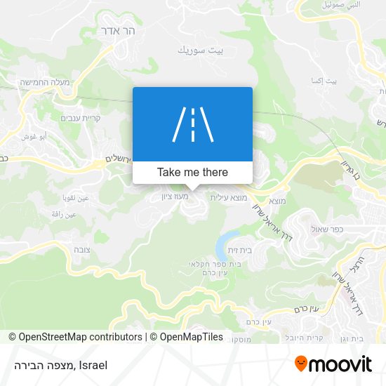 מצפה הבירה map