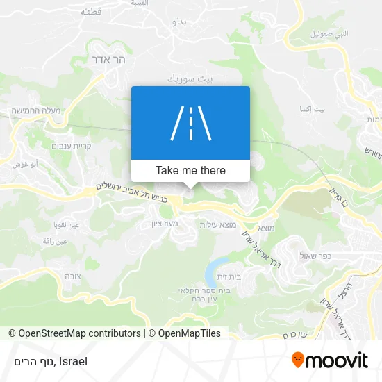 Карта נוף הרים