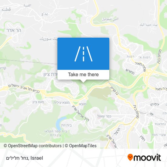 נחל חלילים map