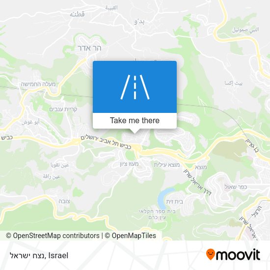 נצח ישראל map