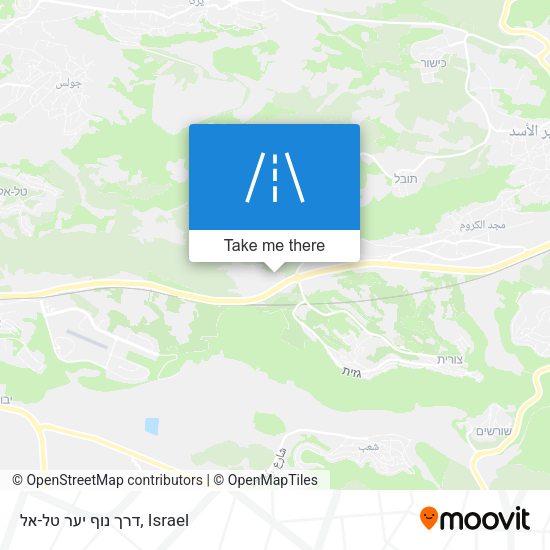 דרך נוף יער טל-אל map