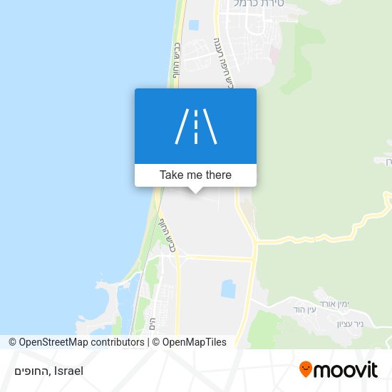 החופים map