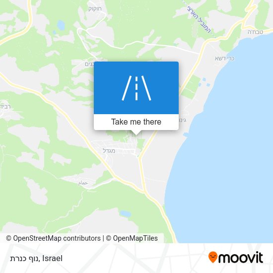 נוף כנרת map