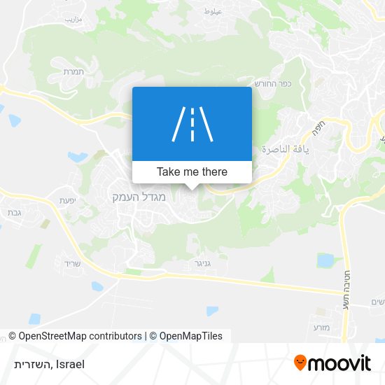 השזרית map