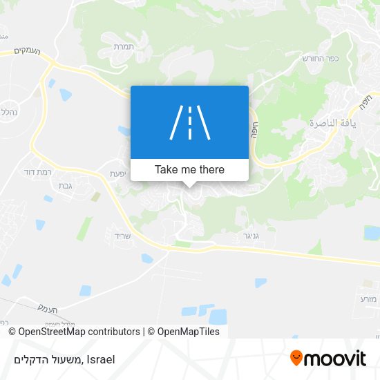 משעול הדקלים map