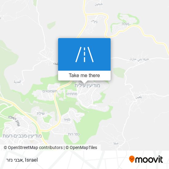 אבני נזר map