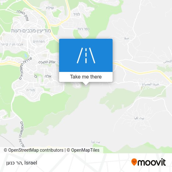 הר כנען map