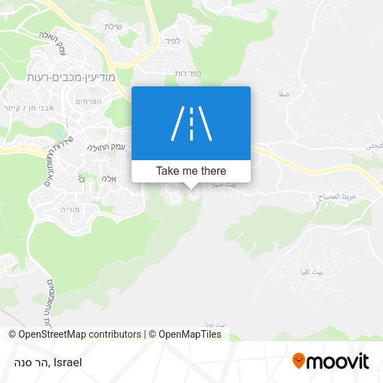 הר סנה map