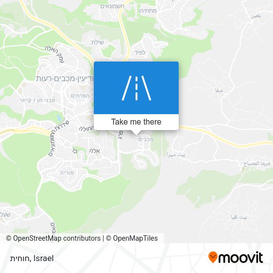חוחית map