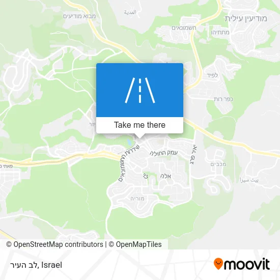 Карта לב העיר