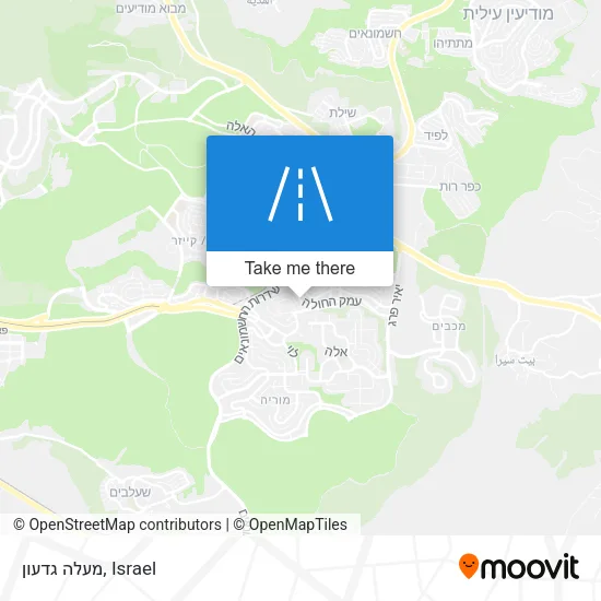 Карта מעלה גדעון
