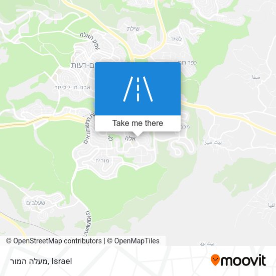 מעלה המור map