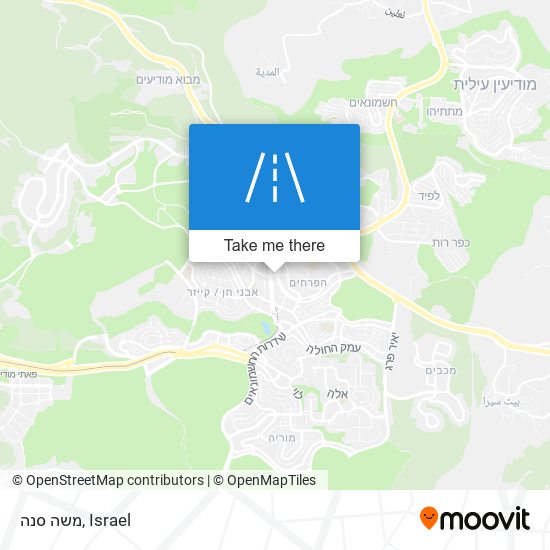 משה סנה map