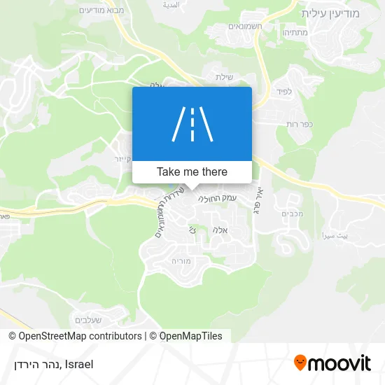 Карта נהר הירדן