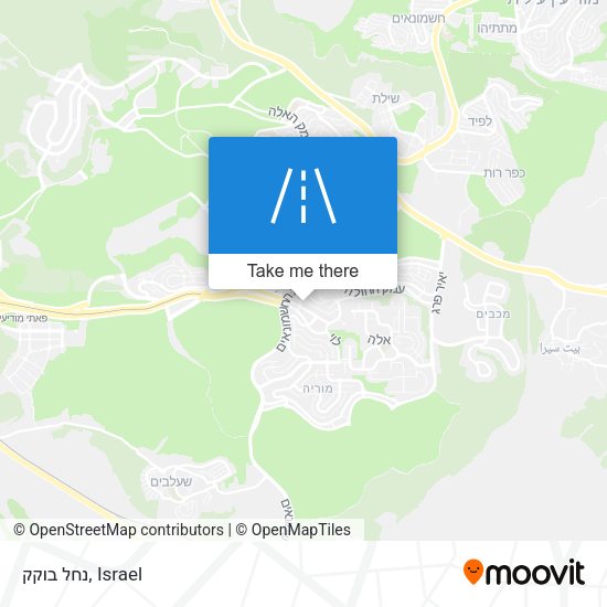 נחל בוקק map