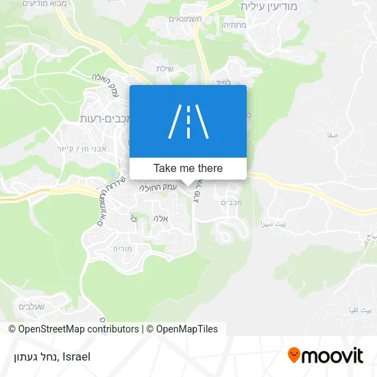 Карта נחל געתון