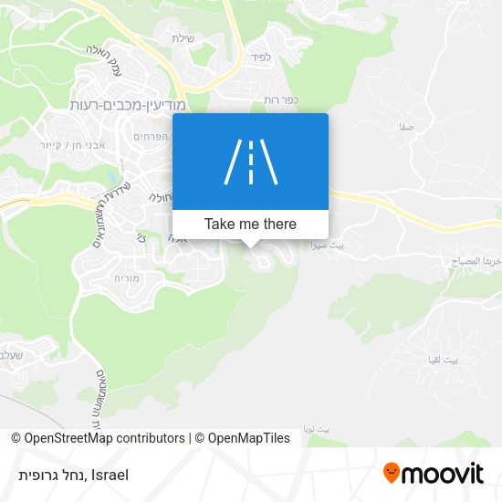 נחל גרופית map