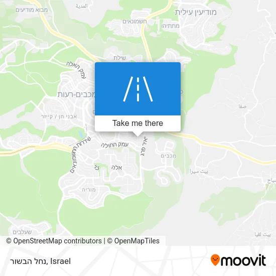 Карта נחל הבשור