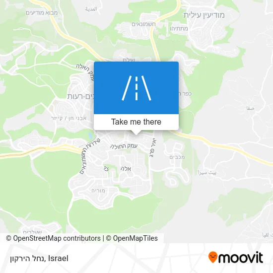 נחל הירקון map