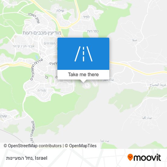 נחל המעיינות map