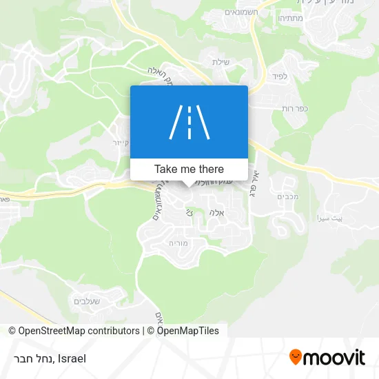Карта נחל חבר