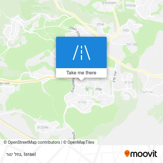 Карта נחל יגור