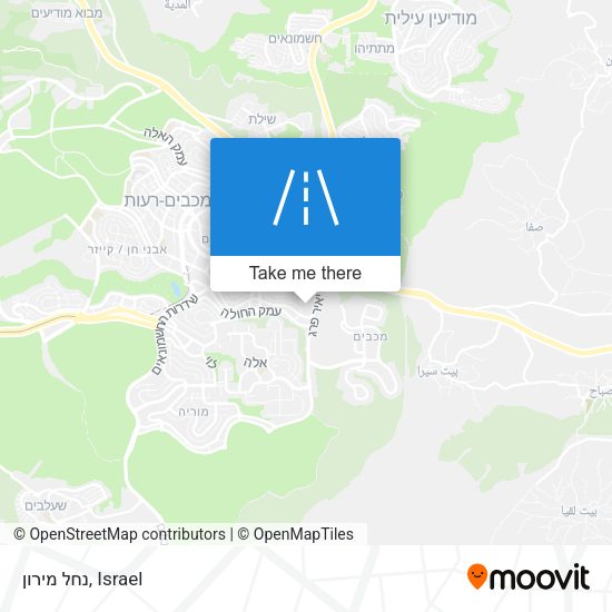 נחל מירון map