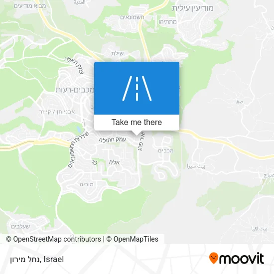 נחל מירון map