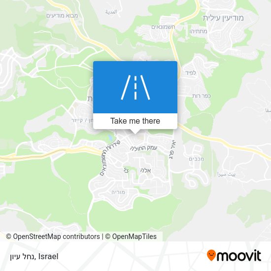 נחל עיון map