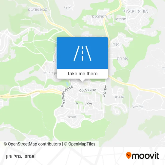 Карта נחל עיון