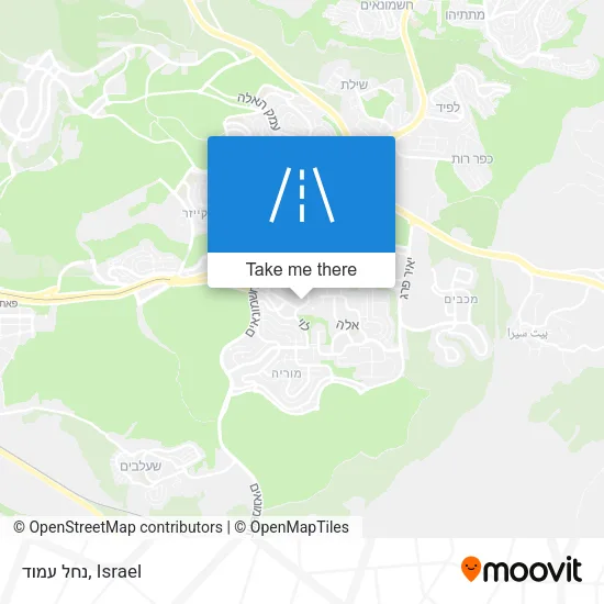 Карта נחל עמוד