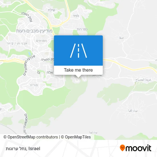 Карта נחל ערוגות
