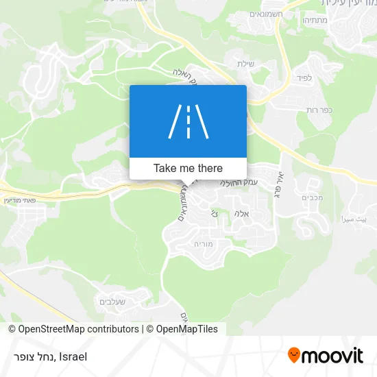 Карта נחל צופר