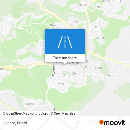 Карта נחל צין