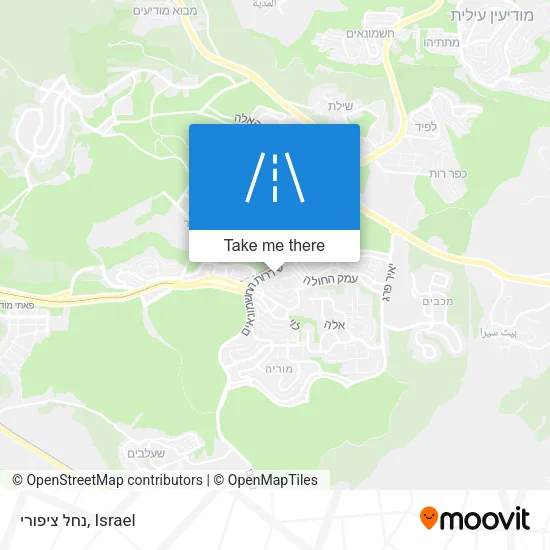 Карта נחל ציפורי