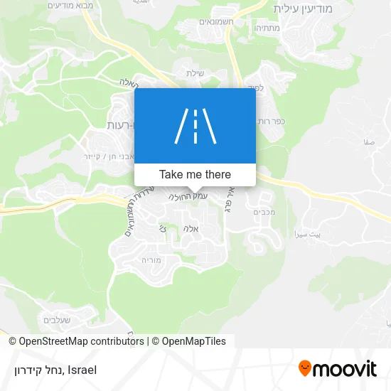 Карта נחל קידרון